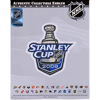 Écusson de maillot non signé de l'emblème national de la finale de la Coupe Stanley 2008 des Red Wings de Détroit contre les Penguins de Pittsburgh
