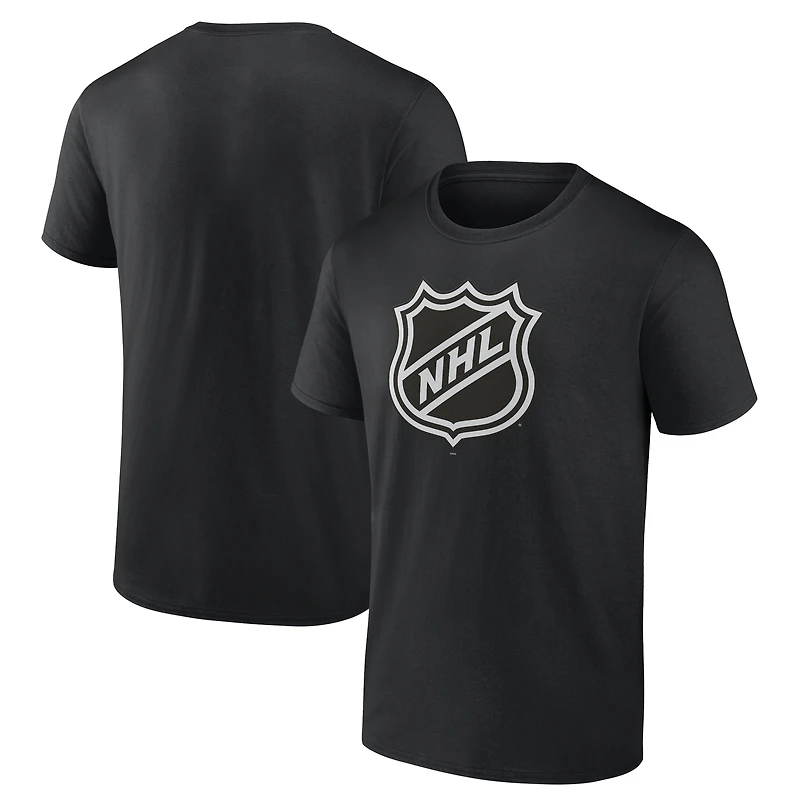 T-shirt noir avec logo de la LNH pour homme
