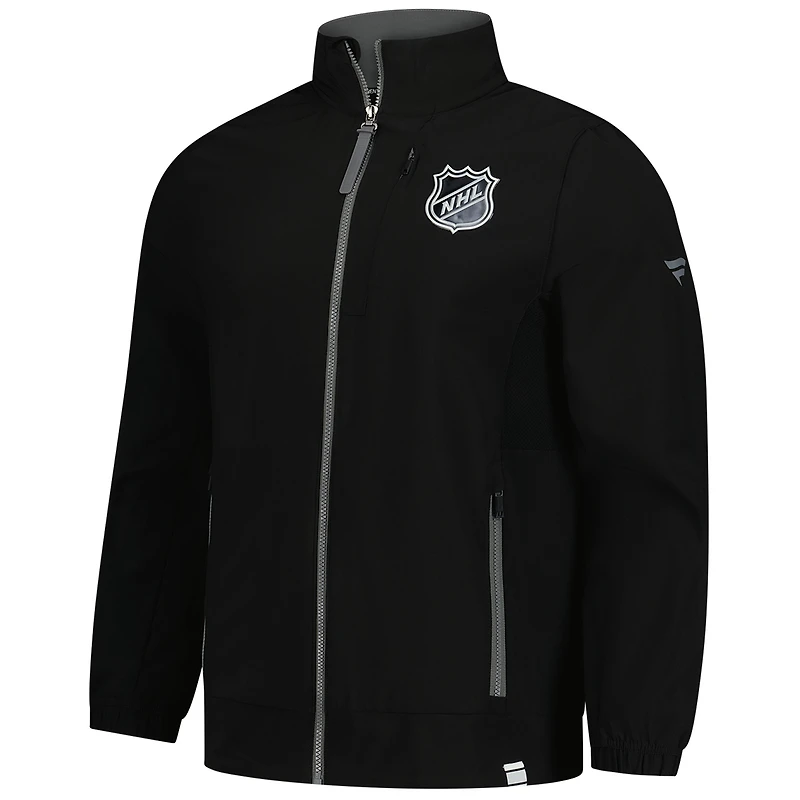 Men's Fanatics  Black NHL Authentic Pro Rink Coaches Full-Zip Jacket