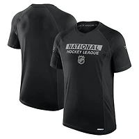 T-shirt technique authentique Pro Rink NHL Fanatics noir pour homme
