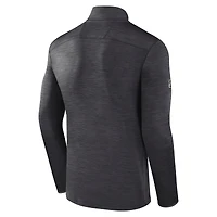 Men's Fanatics Charcoal NHL Authentic Pro The Alumni Quarter-Zip Top