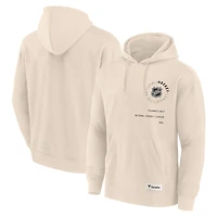 Sweat à capuche crème Fanatics pour homme avec logo NHL Future Ground Info