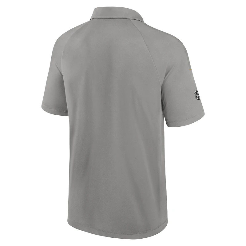 Polo Fanatics gris Authentic Pro The Alumni pour homme