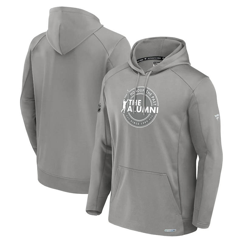 Sweat à capuche gris authentique Pro The Alumni pour homme