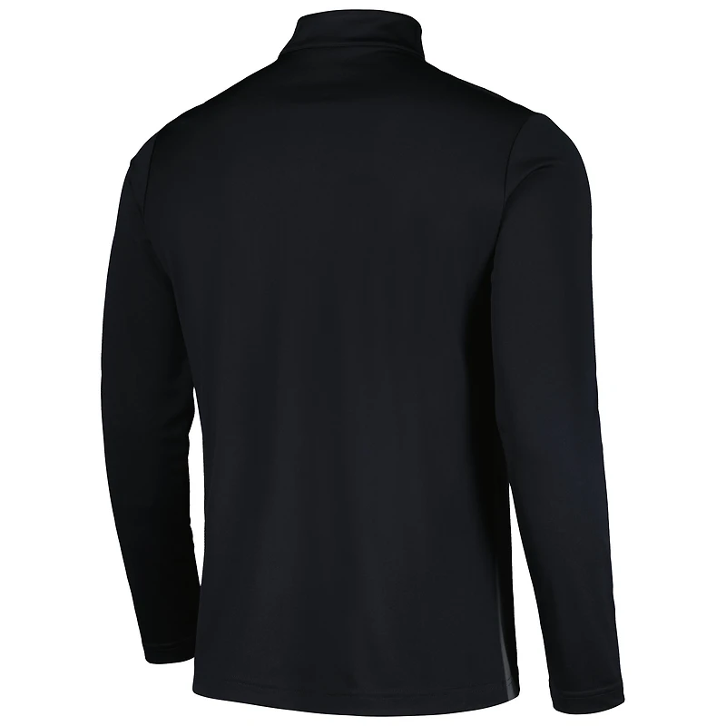 Men's Levelwear Black NHL 2023 Hockey Fights Cancer Pursue Logo Quarter-Zip Top