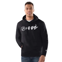 Men's Starter Black NHL ASL Hoodie