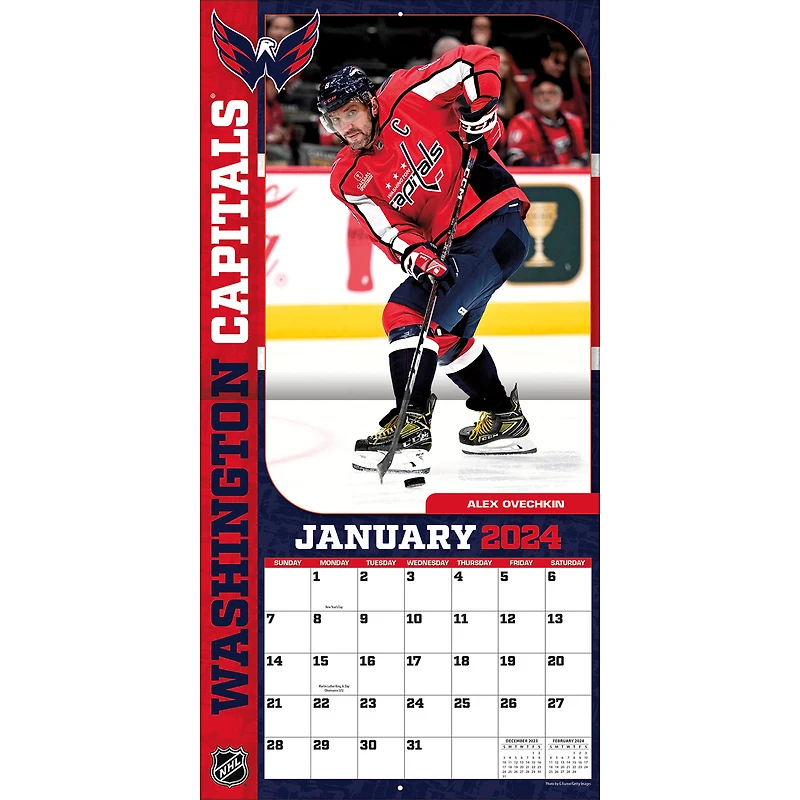 NHL-Logo 7'' x 7'' 2024 Mini Wall Calendar
