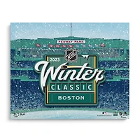 Impression giclée sur toile tendue 20" x 24" des Penguins de Pittsburgh contre les Bruins de Boston, Classique d'hiver de la LNH 2023 - Conçue et signée par l'artiste Brian Konnick - Édition limitée à 23 exemplaires