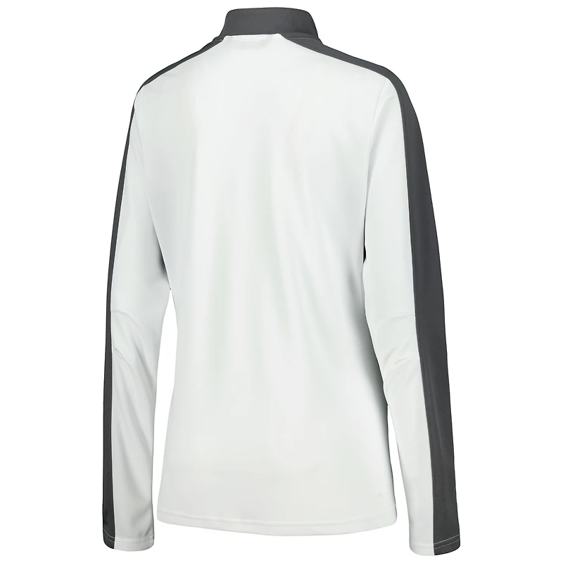 Women's Levelwear White NHL 2023 Hockey Fights Cancer Remi Quarter-Zip Top