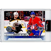 Carte de hockey David Krejci & Alex Galchenyuk 2016-17 Upper Deck Série 1 n° 200 n° 1/1