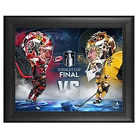 Collage encadré 33 x 41 cm (13 x 16 po) de la finale de la Coupe Stanley 2026 : Vegas Golden Knights contre Carolina Hurricanes