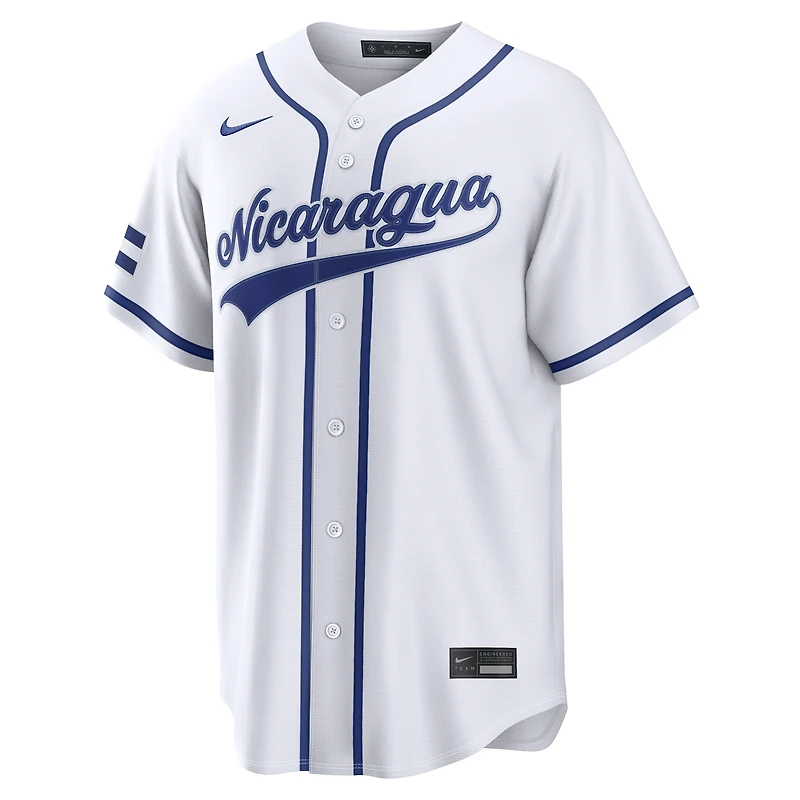Men's Nike White Nicaragua Baseball 2026 World Classic Home Stadium Jersey