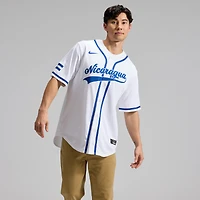 Men's Nike White Nicaragua Baseball 2026 World Classic Home Stadium Jersey