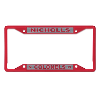 WinCraft Nicholls State Colonels Cadre de plaque d'immatriculation couleur chrome