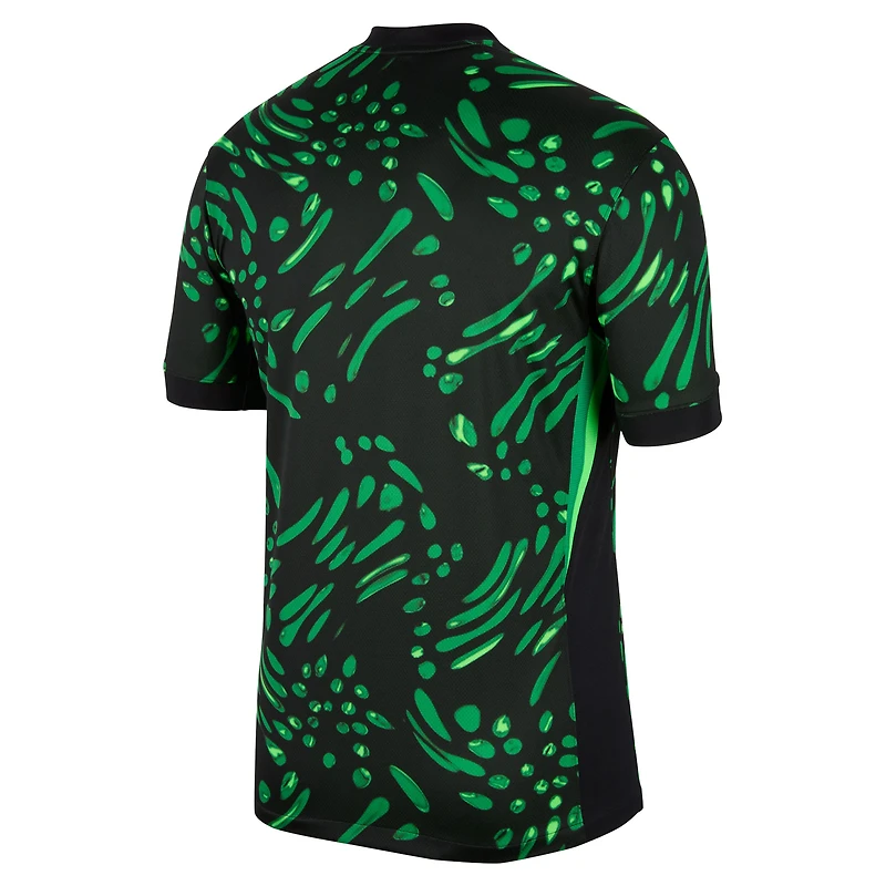 Maillot réplique extérieur Nike noir de l'équipe nationale du Nigeria 2024 pour homme