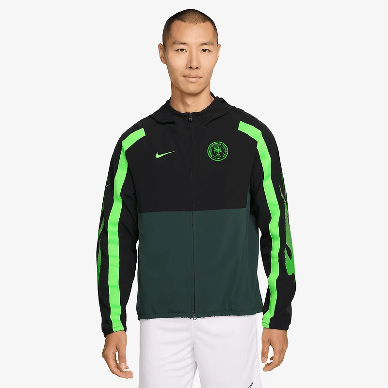 Veste à capuche zippée Nike Energy Dri-FIT noire pour homme, équipe nationale du Nigeria 2026