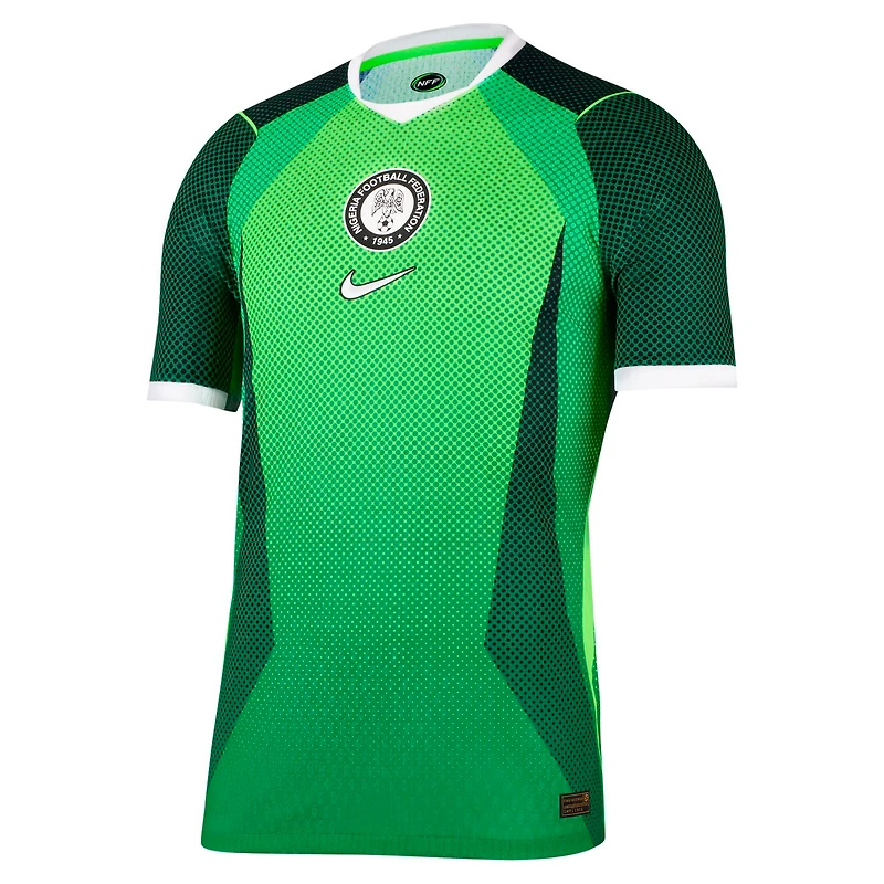 Maillot domicile authentique Nike vert de l'équipe nationale du Nigeria 2026 pour homme