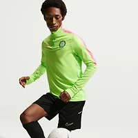 Men's Nike Green Nigeria National Team 2026 Strike Dri-FIT Quarter-Zip Drill Top