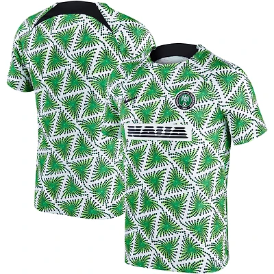 Men's Nike White Nigeria National Team 2022/23 Pre-Match Top