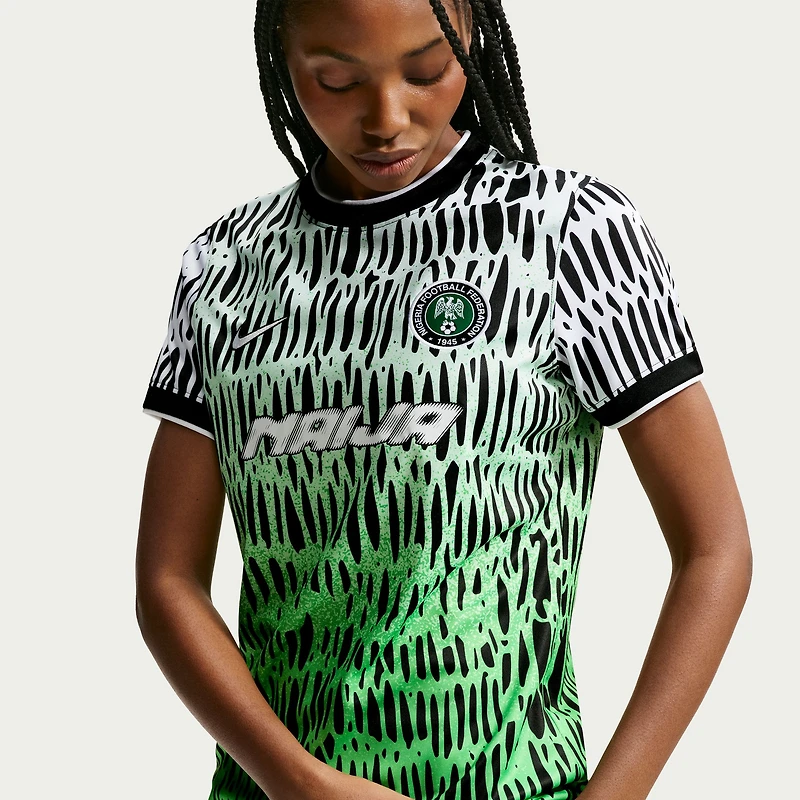Women's Nike Black Nigeria National Team x Slawn 2026 Dri-FIT Pre-Match Top