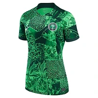 Women's Nike Green Nigeria National Team 2022/23 Home Breathe Stadium Replica Blank Jersey