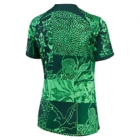 Women's Nike Green Nigeria National Team 2022/23 Home Breathe Stadium Replica Blank Jersey