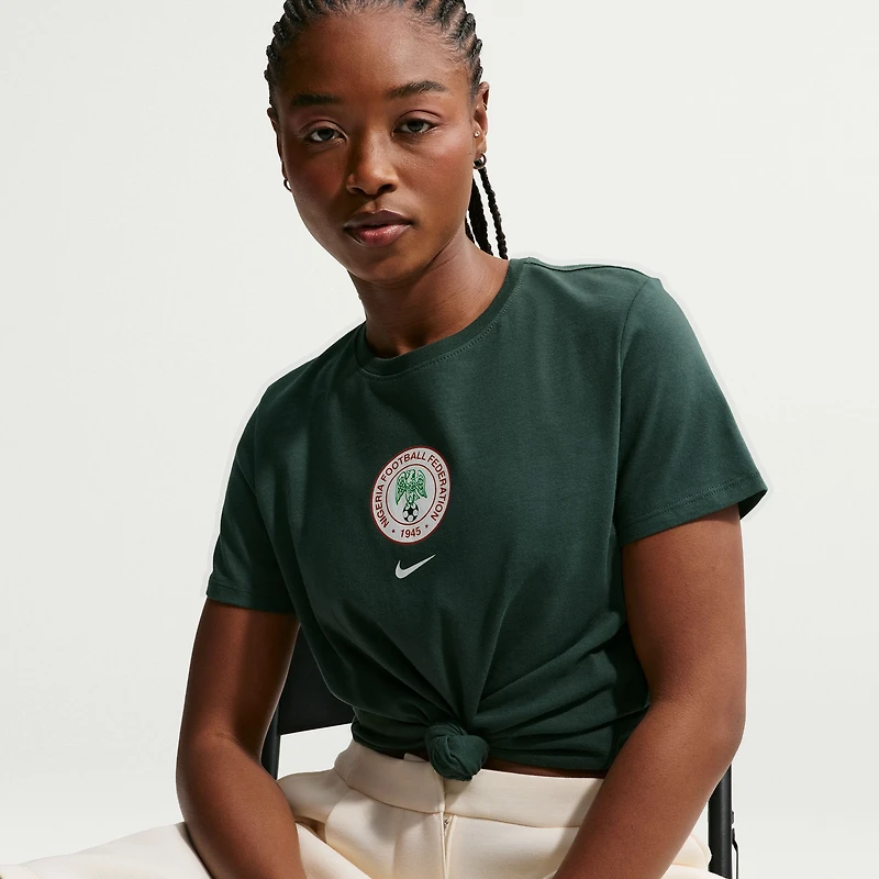 Women's Nike Green Nigeria National Team Crest T-Shirt