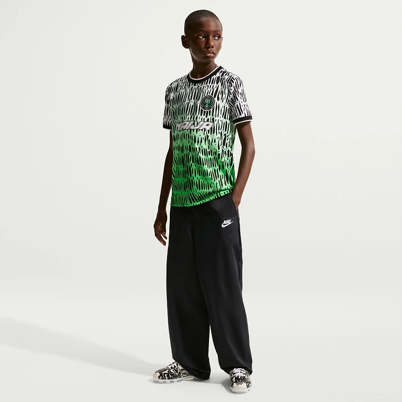 Youth Nike Black Nigeria National Team x Slawn 2026 Dri-FIT Pre-Match Top