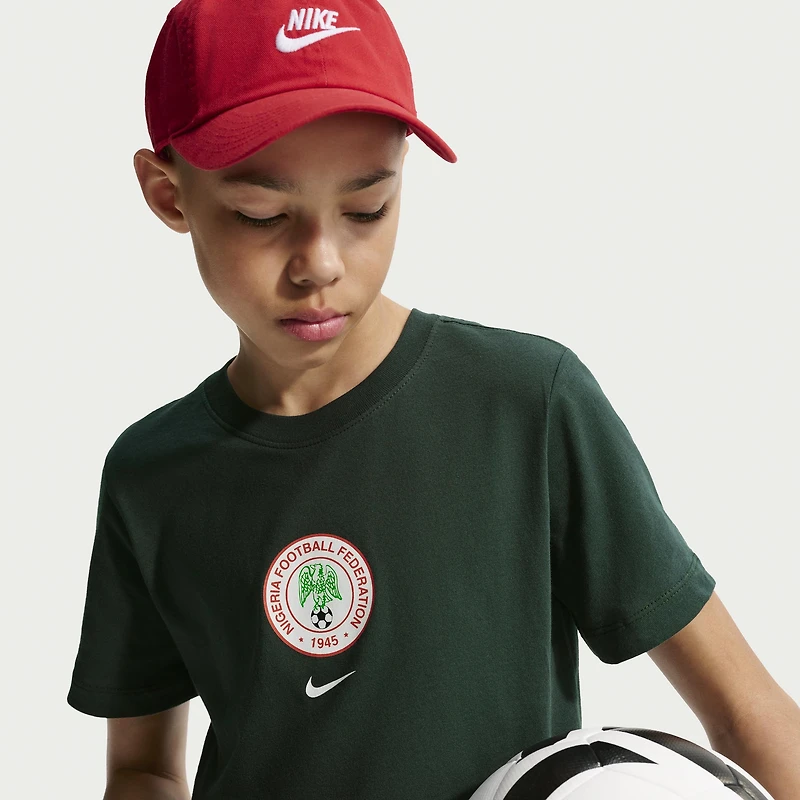 Youth Nike Green Nigeria National Team Crest T-Shirt