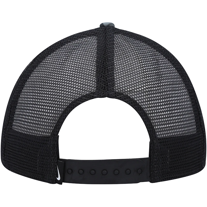Men's Nike Gray/Black Legacy91 Trucker Performance Snapback Hat