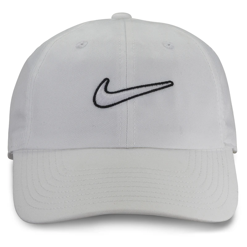 Casquette réglable Nike Club Swoosh blanche
