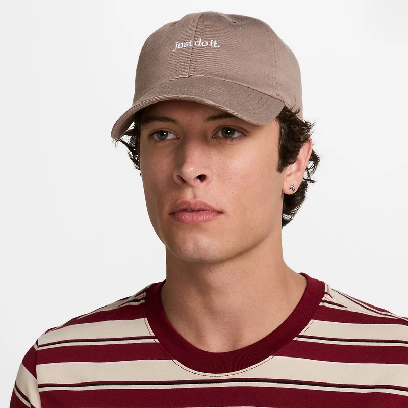 NI4 NIK BROWN 214 UNISEX JUST DO IT LIFESTYLE CLUB CAP HATMENUST