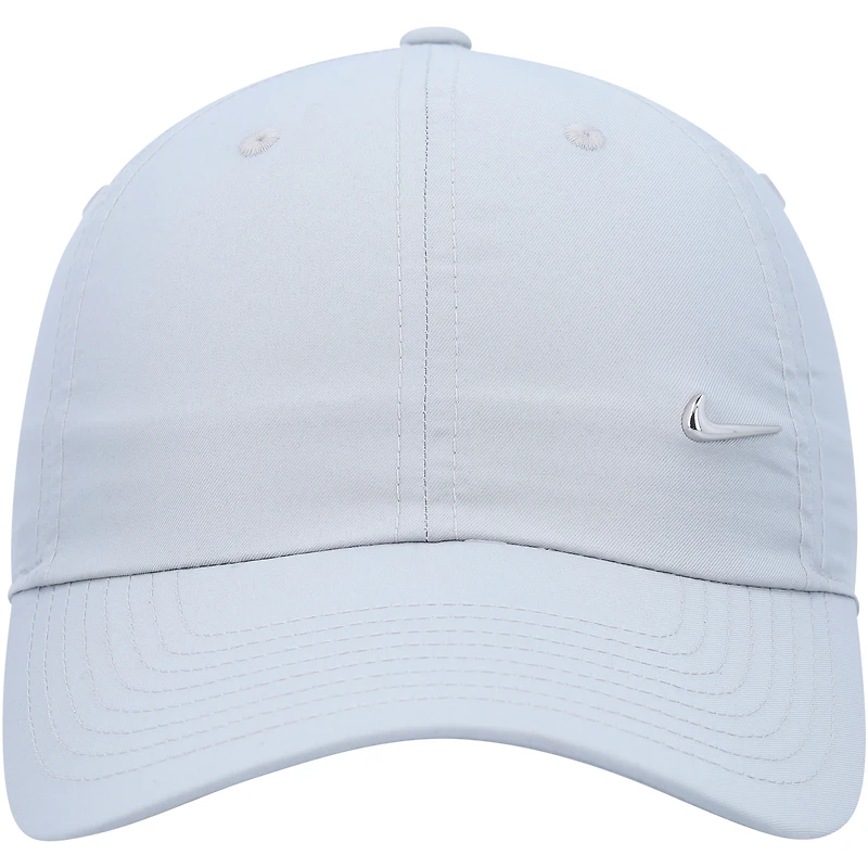 Casquette réglable unisexe Nike Grey Metal Swoosh Club Performance
