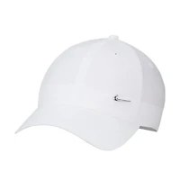 Unisex Nike  White Metal Swoosh Lifestyle Performance Club Adjustable Hat
