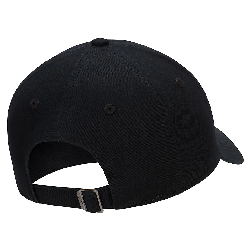 Casquette réglable unisexe Nike Club Futura Wash noir