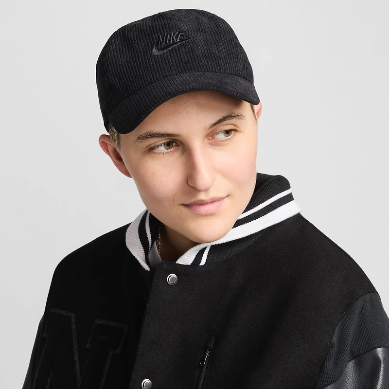 Unisex Nike Black Cord Club Unstructured Adjustable Hat