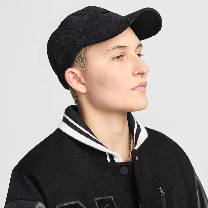 Unisex Nike Black Cord Club Unstructured Adjustable Hat