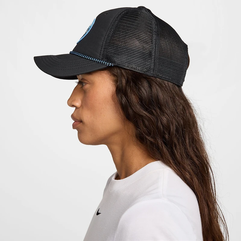 Unisex Nike Black Rise Trucker Adjustable Hat