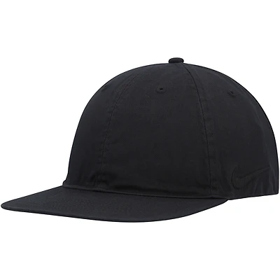 Casquette réglable unisexe Nike Black Washed Swoosh Club