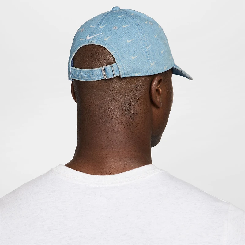 Casquette unisexe Nike Light Blue Performance Denim Club ajustable