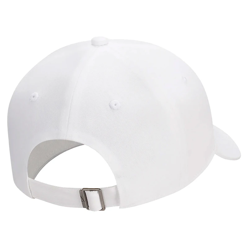Casquette réglable unisexe Nike Club Futura Wash blanc