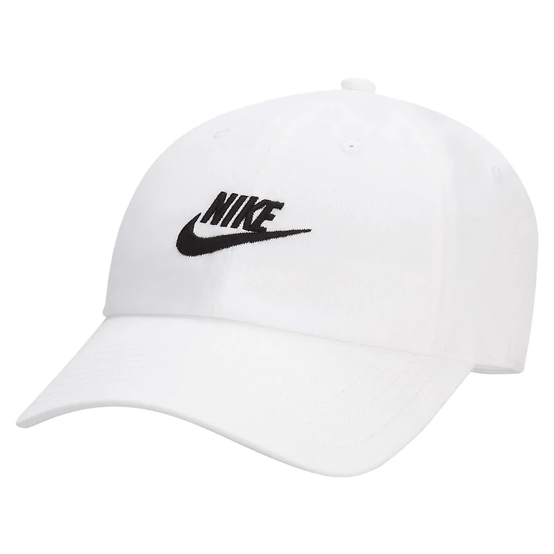 Casquette réglable unisexe Nike Club Futura Wash blanc