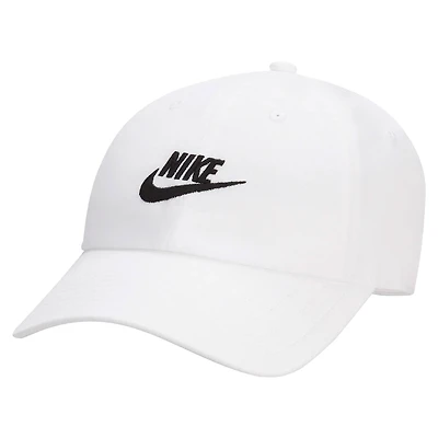 Casquette réglable unisexe Nike Club Futura Wash blanc