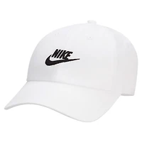 Casquette réglable unisexe Nike Club Futura Wash blanc