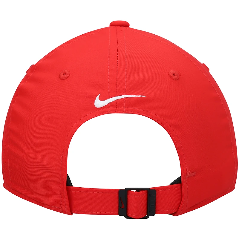 Casquette ajustable avec logo Nike Golf Legacy91 Tech Performance pour homme, rouge