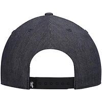 Casquette Nike Skateboard Snapback en faux denim noir chiné pour homme