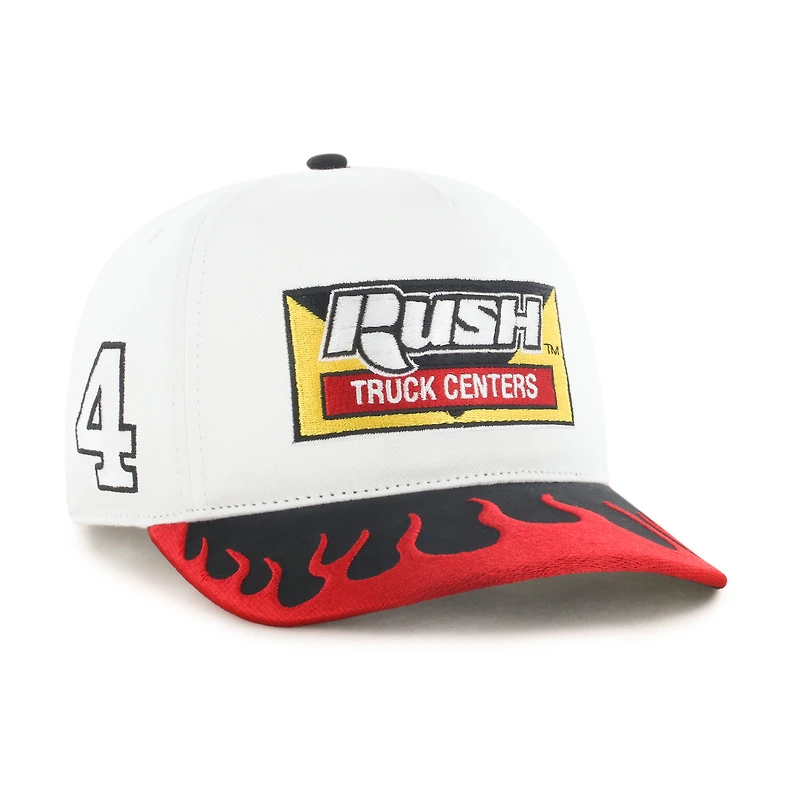 Men's '47 White/Red Noah Gragson Flame Hitch Adjustable Hat
