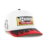 Men's '47  White/Red Noah Gragson Flame Hitch Adjustable Hat