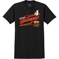 Men's Front Row Black Noah Gragson Rush Truck Centers Car T-Shirt