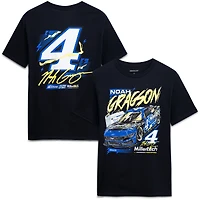 Men's Front Row Motorsports Black Noah Gragson #4 Millertech T-Shirt